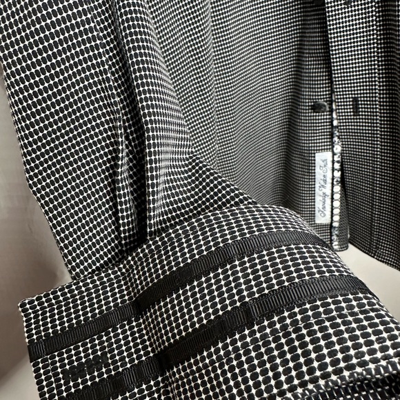 Robert Graham Modern Americana Men's XL Tailored Fit Black Dot Knowledge - Picture 9 of 10